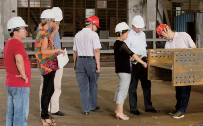 Foreign customer workshop inspection